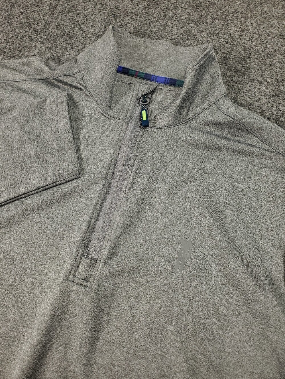 William Murray Golf Chip Shot Quarter Zip Pullover Large Performance Stretch
